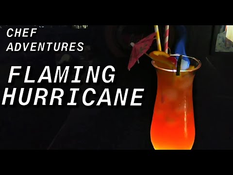 Flaming Hurricane Cocktail | A Flaming Hurricane Drink Recipe | #DRINKTIPS