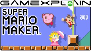 amiibo in Super Mario Maker - Donkey Kong, Peach, Kirby, Yoshi, Luigi, & more
