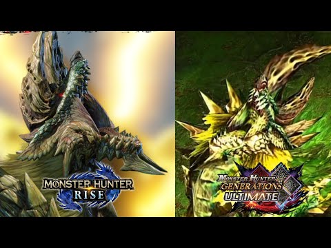 Thunder Lord Zinogre (MHGU) and Apex Zinogre (MH Rise) Comparison Intro Trailer