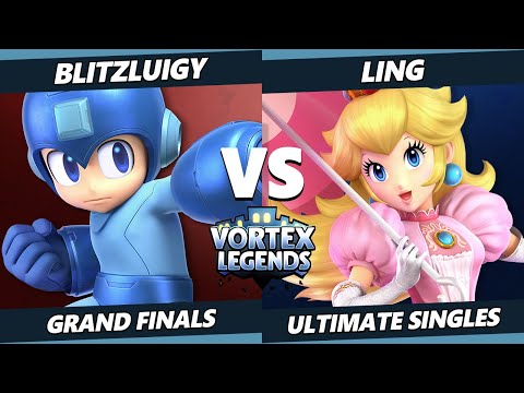 Vortex Legends 23 GRAND FINALS - Ling (Peach) Vs. BlitzLuigy (Mega Man) SSBU Ultimate Tournament