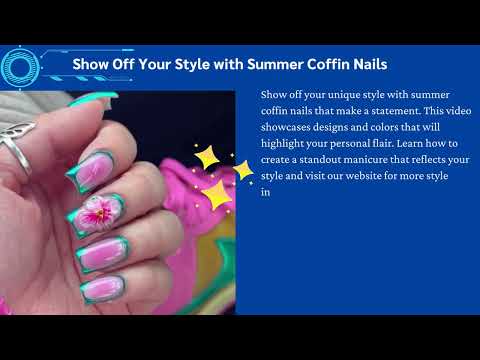 Show Off Your Style with Summer Coffin Nails