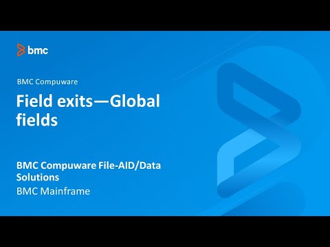 BMC Compuware File-AID/Data Solutions - Field exits global fields