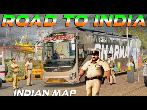 INDIAN MAP Mod For Euro Truck Simulator 2 | Mumbai Map | Volvo 9600 Sharma Travels pt#2