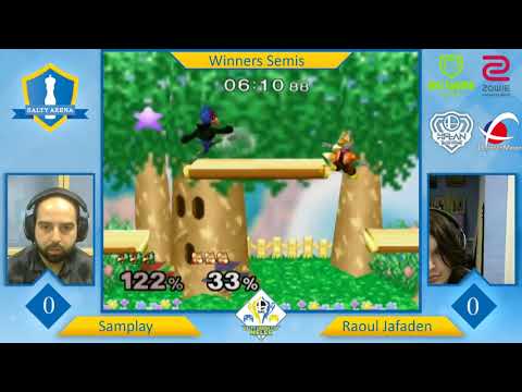 Salty Arena Cup Melee #1 [NTSC] - Winners Semi - Samplay (Marth/Falco) vs Jafaden (Fox)