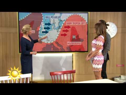 Väderspecial: Så påverkas värmen av jetströmmarna - Nyhetsmorgon (TV4)