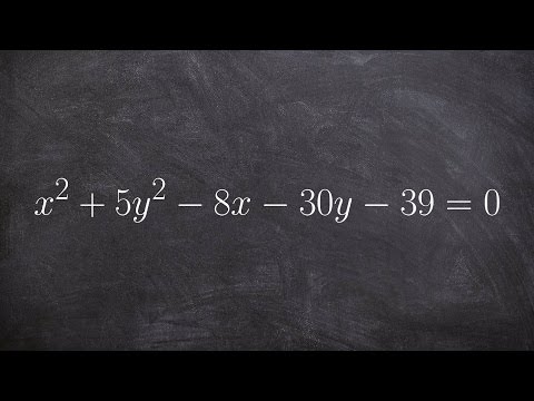 Convert equation of Ellipse from general form to standard