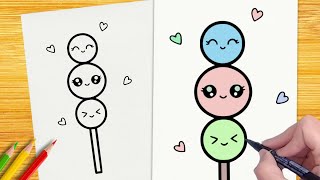 ❤️👉COMO DESENHAR UM PIRULITO FOFO KAWAII