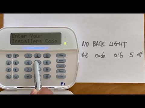 DSC NEO keypad blank and backlighting programming