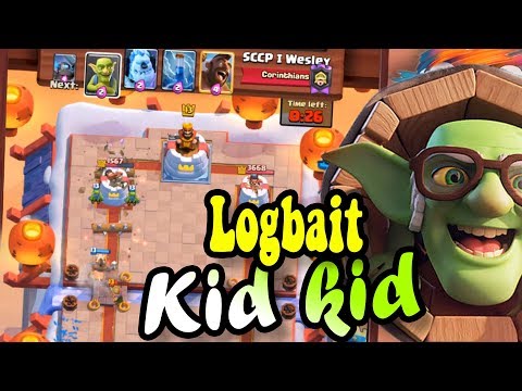 Kidkid 6400+ gameplays 👈 Hog Logbait Deck - Clash Royale