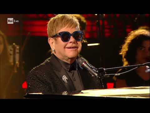Elton John LIVE FULL HD - Your Song (Andrea Bocelli Show, Colosseum, Rome, Italy) | 2017