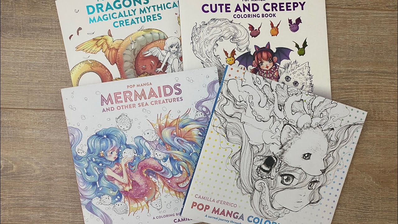 Watch video All my completed pages in Camilla d'Errico books #popmanga #adultcoloring #completedpages Now All my completed pages in Camilla d'Errico books #popmanga #adultcoloring #completedpages