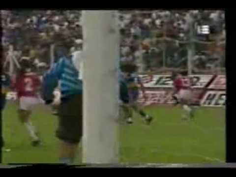 Gol de Carranza a Argentinos (Boca 1-Argentinos 0 04-10-92)
