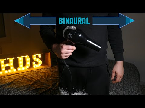 #631, Relaxing movement of HAIR DRYER (Binaural)