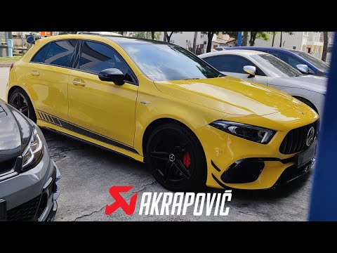 MERCEDES AMG A45S W177 AKRAPOVIC EXHAUST | MOST POWERFUL HOT HATCH