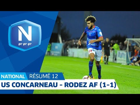 J12 : US Concarneau - Rodez Aveyron F (1-1), le résumé I National FFF 2018-2019