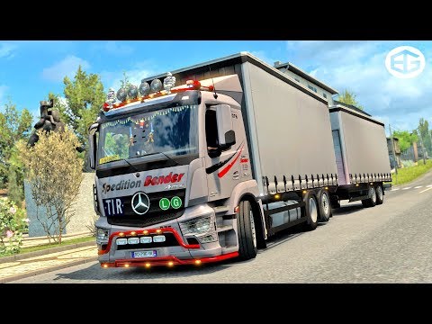 Mercedes-Benz Antos ETS2 1.36 (Euro Truck Simulator 2) G29