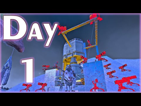 Fresh Wiped 2H to Get Tek Tier Base & Raid in Day 1 | Ark PvP | Episode 1