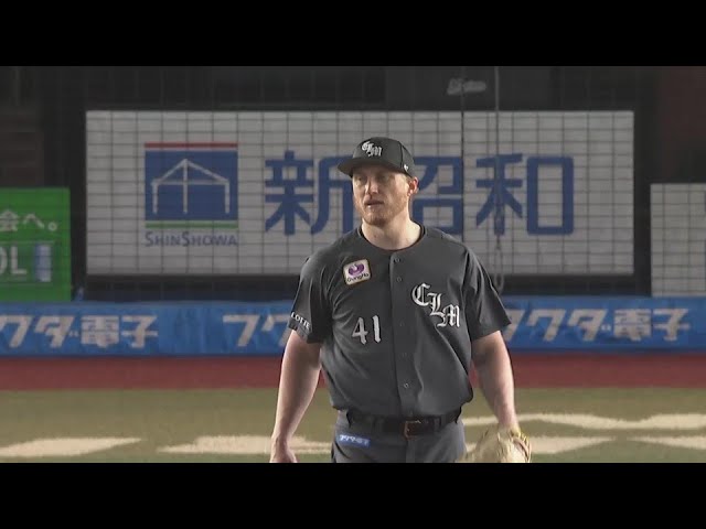 【5回表】本拠地初先発!! マリーンズ・ダイクストラ 5回5奪三振無失点の好投でマウンドを降りる!! 2024年5月7日 千葉ロッテマリーンズ 対 埼玉西武ライオンズ