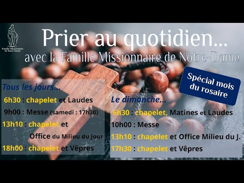 Les laudes du samedi 24 octobre 2020