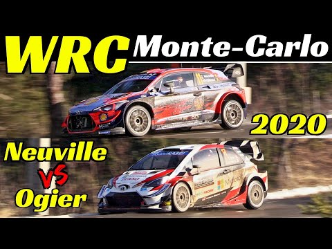 WRC Rallye Monte Carlo 2020 - Thierry Neuville Vs Sébastien Ogier - Comparison, Flatout & Max Attack