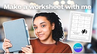 How I Make Worksheets for Teachers Pay Teachers using Canva