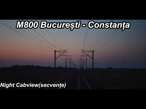 M800 București - Constanța  Night Cabview #trenuri #cfr