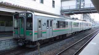 preview picture of video '東北本線701系 新白河駅到着 JR-East 701 series EMU'
