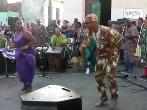 Rumbatá en la plaza de Bedoya en  Camaguey de Cuba 2012