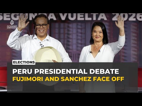 Peru election: Fujimori and Sanchez clash in decisive debate with a quarter of voters undecided