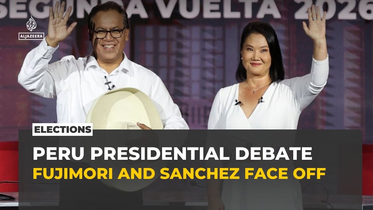 Peru election: Fujimori and Sanchez clash in decisive debate with a quarter of voters undecided