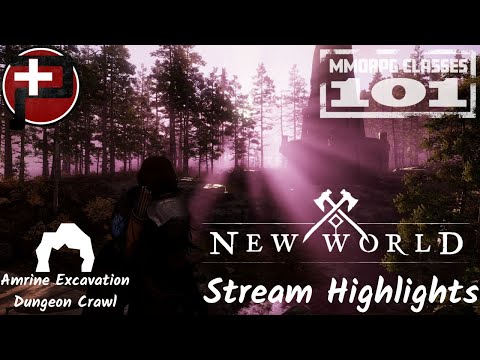 MMORPG Classes 101 - New World - Amrine Excavation - Stream Highlights