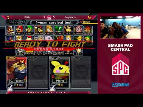 SPC 115 WR2 - Phife (Captain Falcon) vs GreyMatter (Pichu)