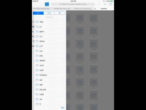 How to delete favorites on ipad?