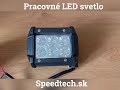 LED pracovné svetlo - 6x 3W LED / 10-30V / 1620lm / ECE R10 (99x80x65mm) - Video Youtube