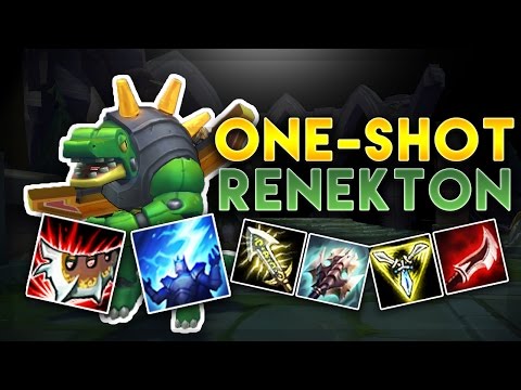 1500+ DAMAGE RENEKTON W! RENEKTON ONE SHOT BUILD!  - League of Legends Gameplay