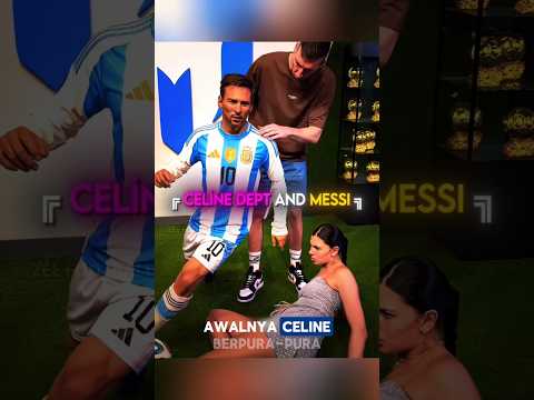 Aksi Kocak Celine dan Speed ketika bertemu patung Messi‼️#shorts