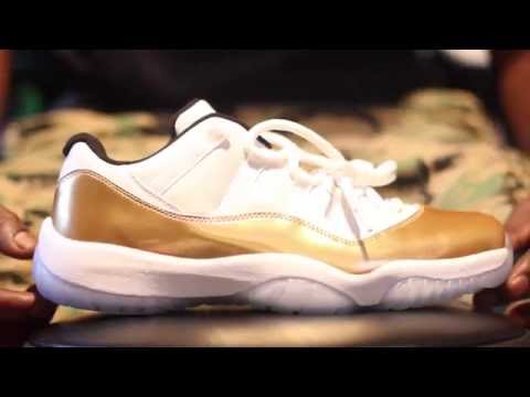 Air Jordan 11 Low Gold Coins (Closing Ceremony)Authentic Unboxing Review + On Foot!!!