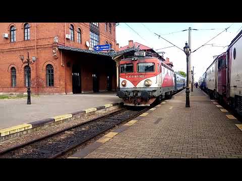 EC102 pleacă din Stația Suceava cu Trenul R5703 Suceava-Ilva Mică 05.06.2023