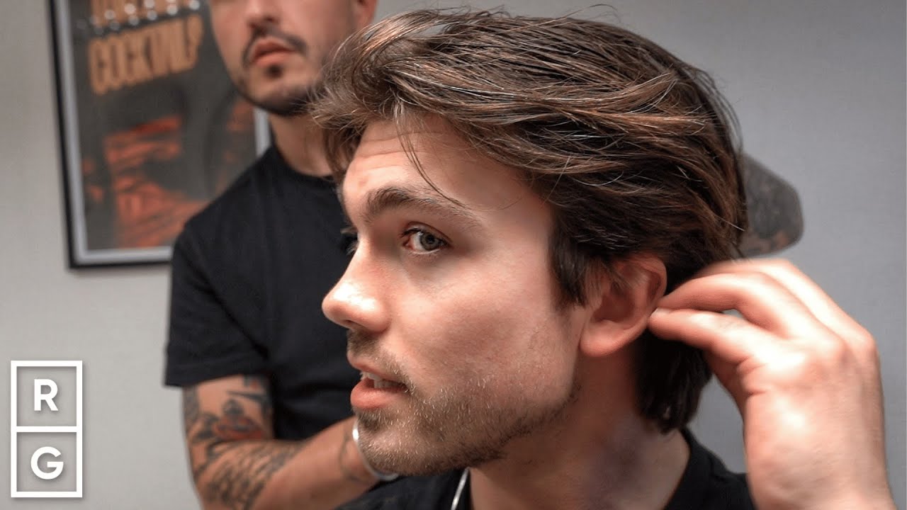 He Got an 80's Style MEDIUM Length Haircut with FLOW from 2024