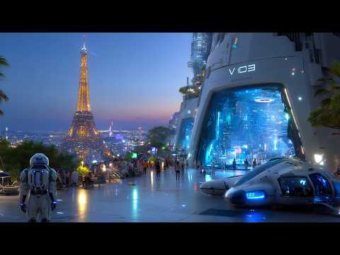 Paris in 2326 - Future Sci-fi City (4K)