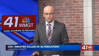 GDC confirms inmate death after 'altercation' at Hancock State Prison