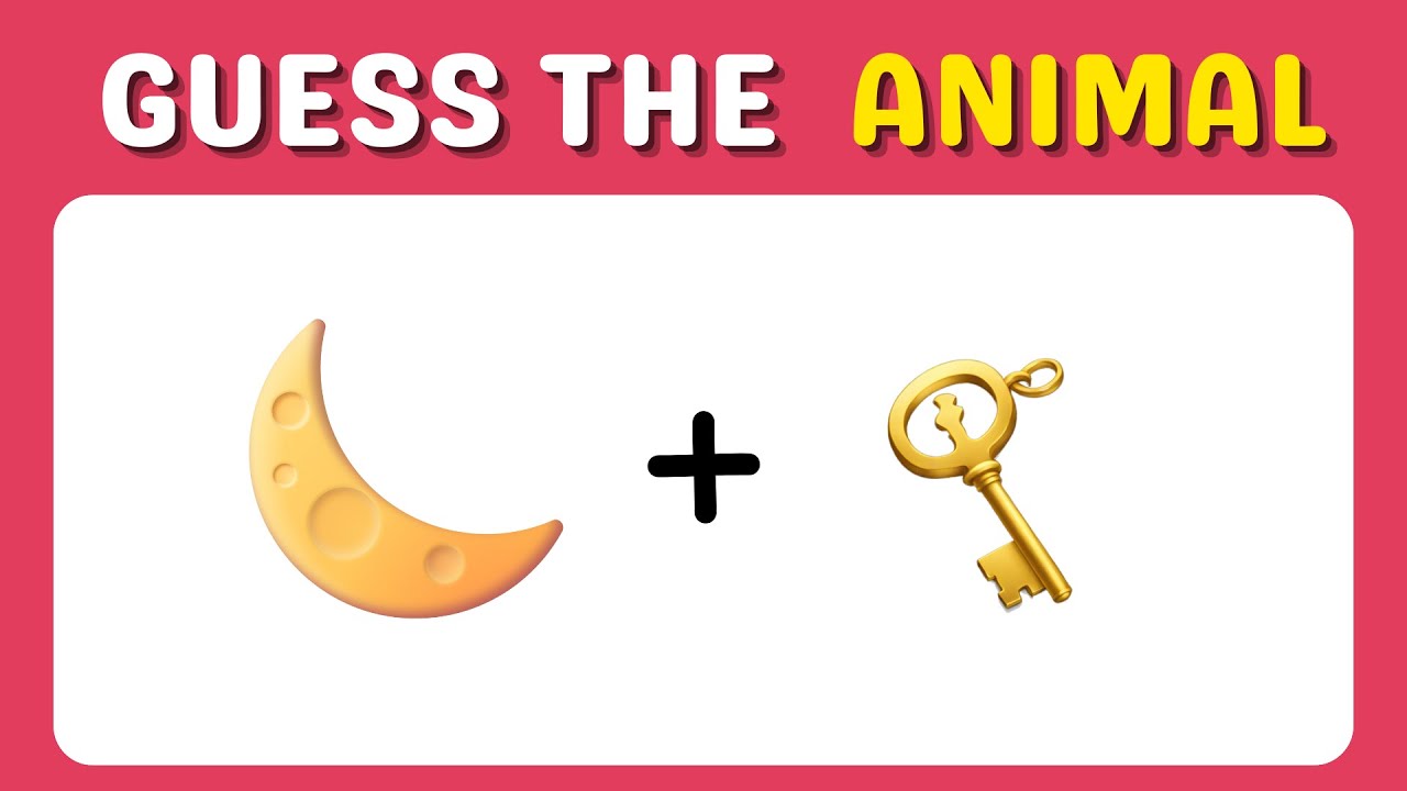 Guess The Animal By Emoji 🐶🐱 Animals Quiz