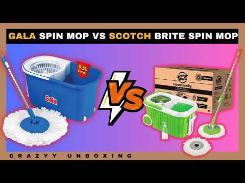 Best Spin mop in India | GALA Twin Bucket Spin Mop Vs SCOTCH BRITE MOP | Comparison & REVIEW