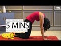 Improve your posture in 5 minutes with these yoga poses | GMA Digital