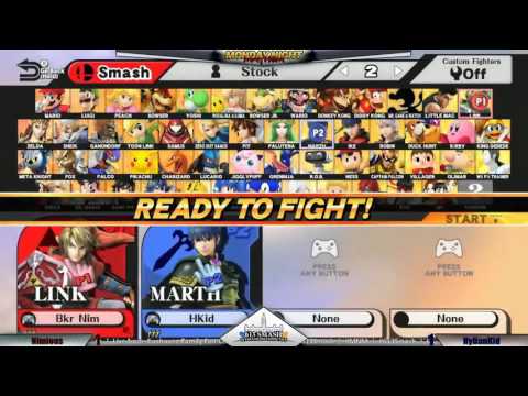MNM 25 - Nimious (Link) vs Hylian Kid (Marth) - SSB4 Loser's Round 5