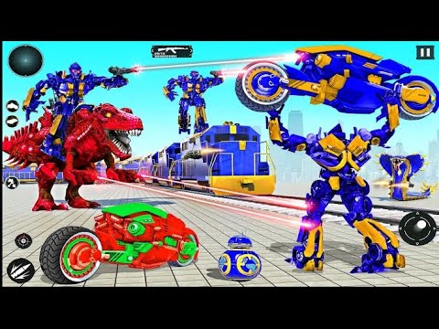 Transformers: Dinosaur Robot Train Running Simulator Game 3d | Android Gameplay
