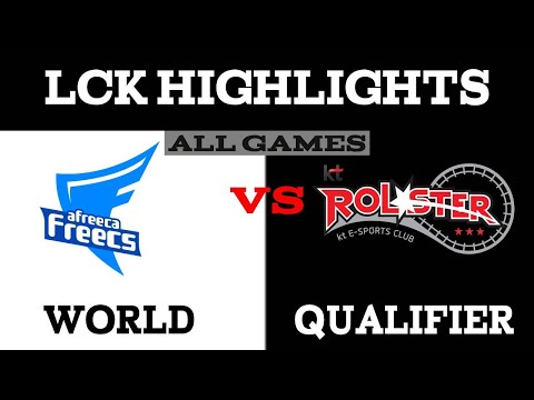 AF vs KT Highlights All Games - LCK Worlds Qualifier Round 1 Afreeca Freecs vs KT Rolster