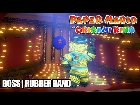Paper Mario The Origami King - Blue Streamer Boss | Rubber Band [Nintendo Switch]
