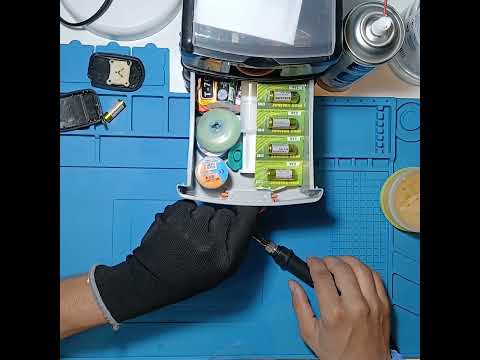 Botão controle do portão com toque fantasma