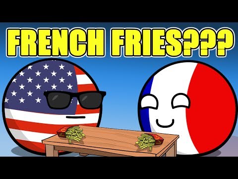 フレンチフライまたはベルギーポテト - Countryballs (French fries or Belgium Fries - Countryballs)